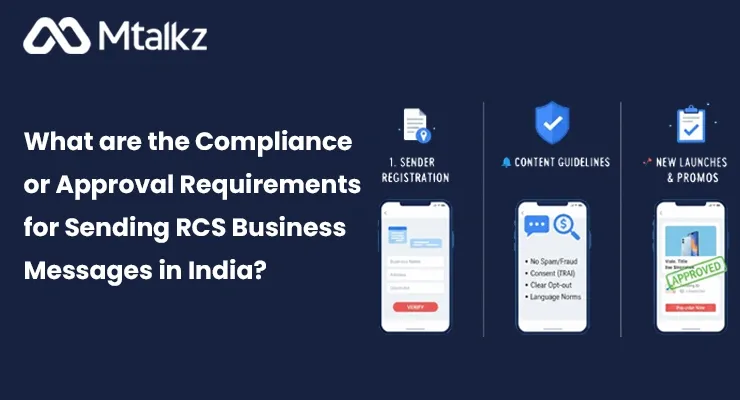 What are the Compliance or Approval Requirements for Sending RCS Business Messages in India?